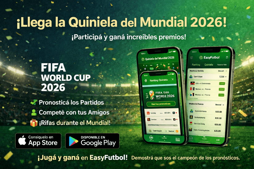 ¡Llegaron las Quinielas del Mundial 2026 en EasyFutbol!